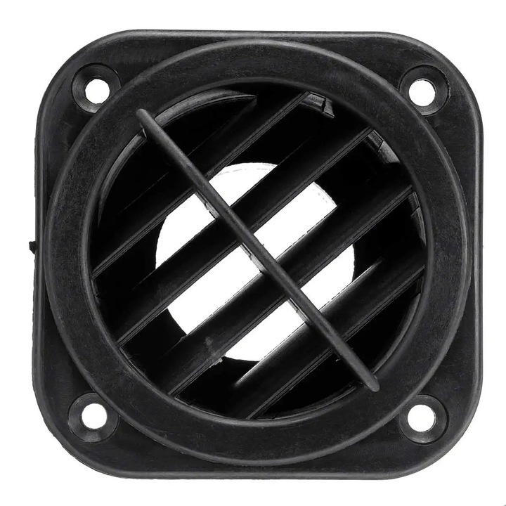 Gură de aerisire incalzitor auto, rotativ 360, 42 mm, negru, set montaj