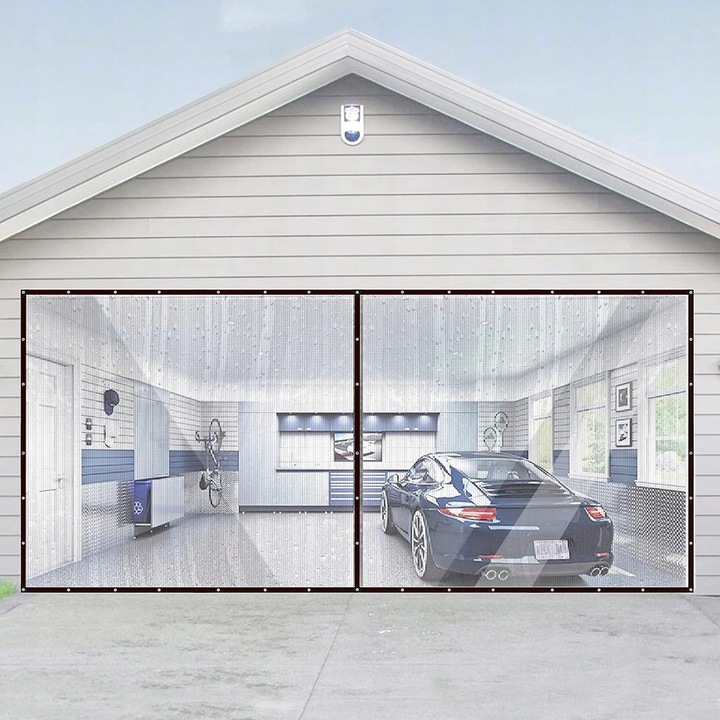 Plandeka transparenta 2x1m, protectie pentru mobilier de gradina, margini intarite, impermeabila, set 1 buc.