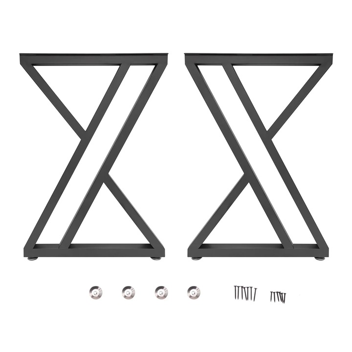 Roti pentru mobilier, Roata pivotanta, Pentru sarcina grea, Protectie pentru podea, Set 2 bucati, Negru