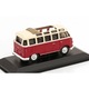 Minichamps VW Bus T1 Samba 1963 1:43 autómodell, piros/krém, fém
