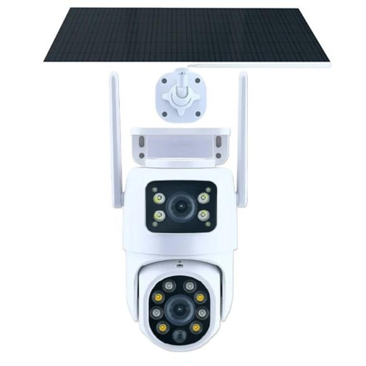 Camera de supraveghere exterioara, 4MP HD, design rezistent la apa, 32G, conectivitate WiFi 2.4G