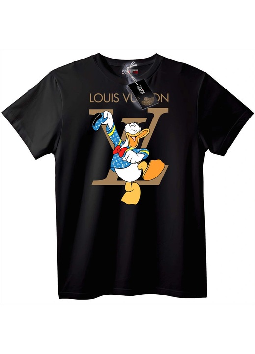 Louis Vuitton x Donald Kacsa póló, Fekete