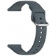 Vékony szíj Samsung Galaxy Watch 4 / 5 / 6 / 7 / FE, Huawei Watch GT2 / GT3 42mm, Amazfit Bip GTR 42mm, GTS 2 / 3 / 4 / Mini, Garmin Forerunner 165 / 245 / 55 / 645, Venu / SQ, Vivoactive 3 / 5 / Music, 20mm, szilikon, palaszürke