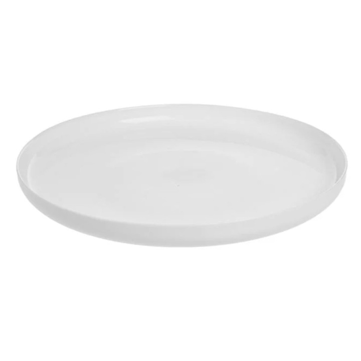 Farfurie de servit, opal, nordic style, alb, Ø27, 2cm