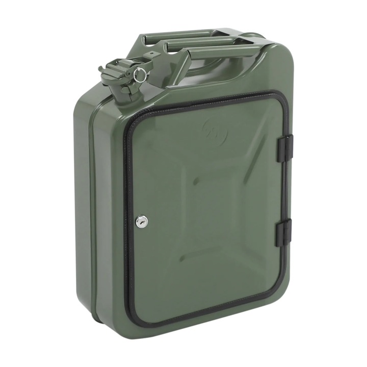 Bar de whisky mini, canistră, negru, 35x15, 5x47 cm, fără asamblare