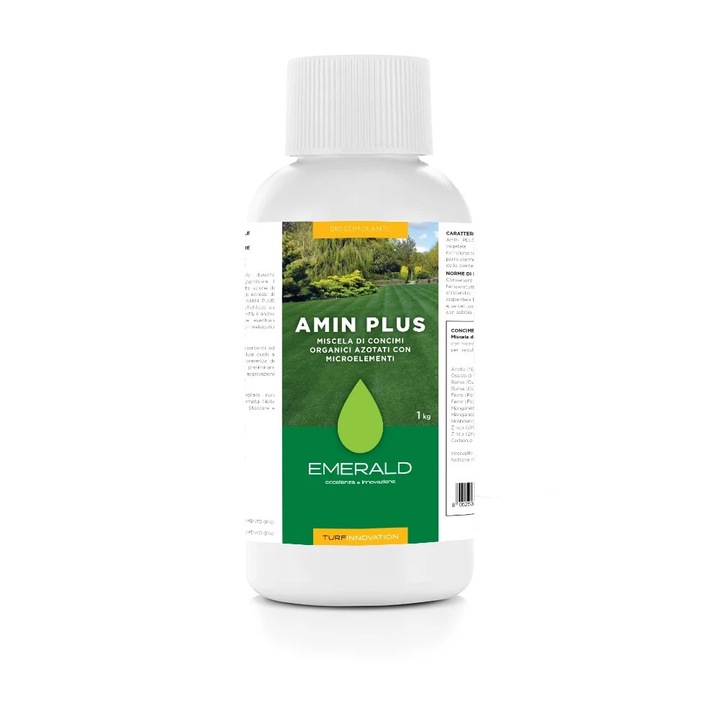 Ingrasamant Organic pentru Plante Ornamentale & Gazon, 1kg – AMIN PLUS – Emerald Green Italia
