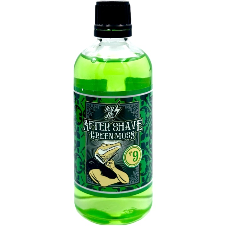 Aftershave Hey Joe No.9 Green Moss, 100 ml, transparent