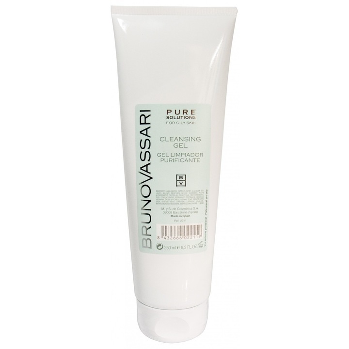 Почистващ гел Bruno Vassari Pure Solutions, хидратация, 250 мл