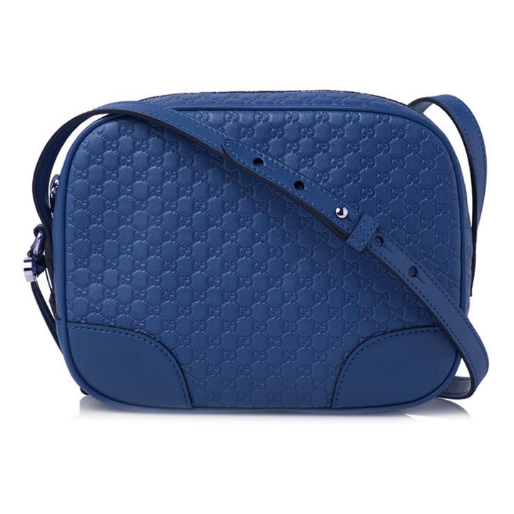 Чанта за рамо, Gucci, 449413_BMJ1G, кожа, синя, 22x17x7cm