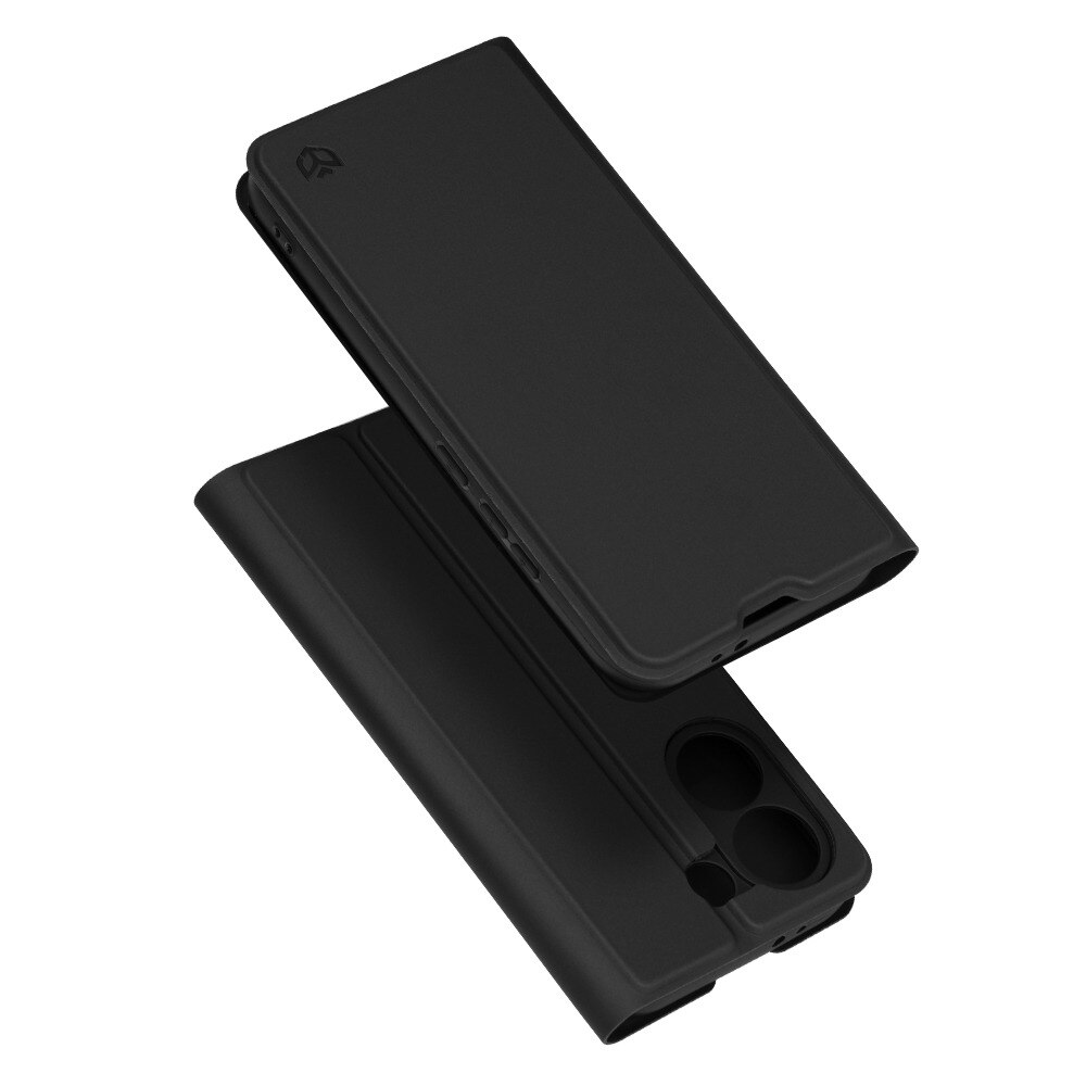 Husa Tip carte pentru Xiaomi Poco X8 Pro DaDen® Magskin Book, Antisoc, Protectie completa spate-ecran, Buzunar card, Piele ecologica, Negru