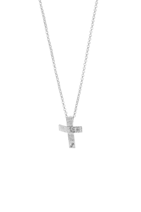 OXETTE, Colier din argint 925 cu pandantiv cu cruce Symbols, Argintiu