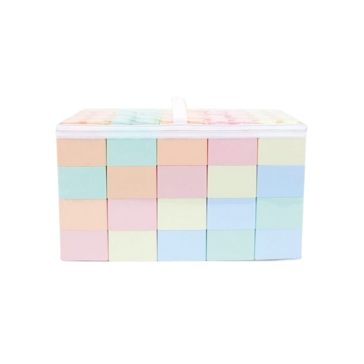 Set blocuri de construit din plastic in geanta 20 el, ZJA212333