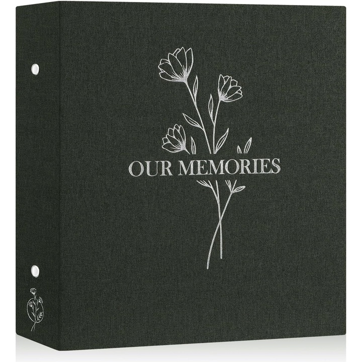 Album foto, 1000 poze, 31,5x33,8x8,9 cm, verde