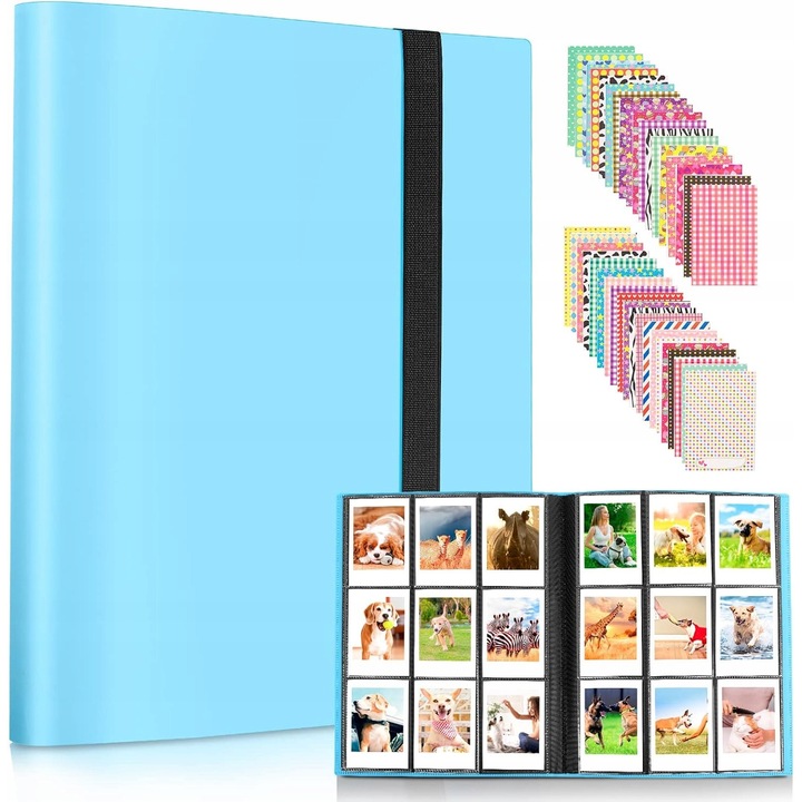 Album foto 432 poze, compatibil cu Instax si Polaroid, protectie plastic, 8,9x6cm