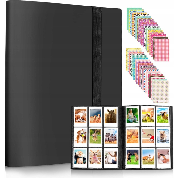 Album foto 432 poze, compatibil cu Instax si Polaroid, protectie durabila, 8,9x6cm