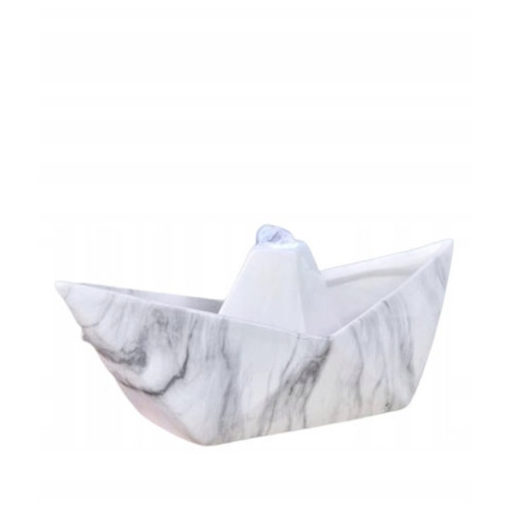 LED декоративен фонтан, керамичен, модерен стил, многоцветен, 30x45см