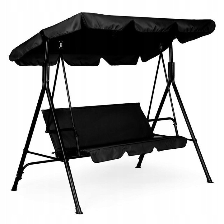 Balansoar 3 persoane, cu perne, regulabila, 174x111x154cm