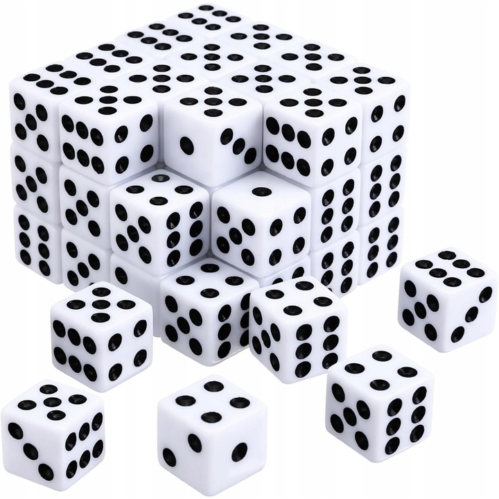 Комплект настолни игри, KOSCI DO GRY, 50 броя, 6 страни, високо качество