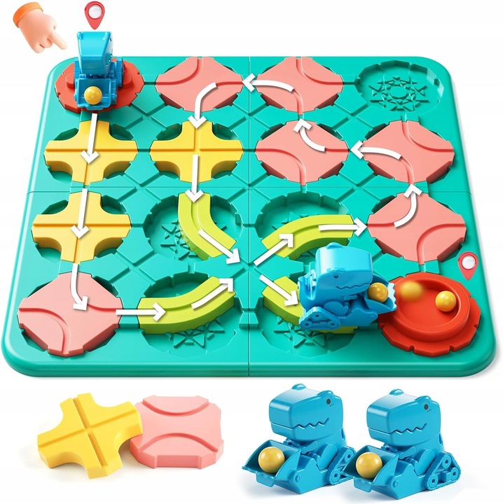 Labirint társasjáték, 4-8 év, 4 nehézségi szint, többszínű