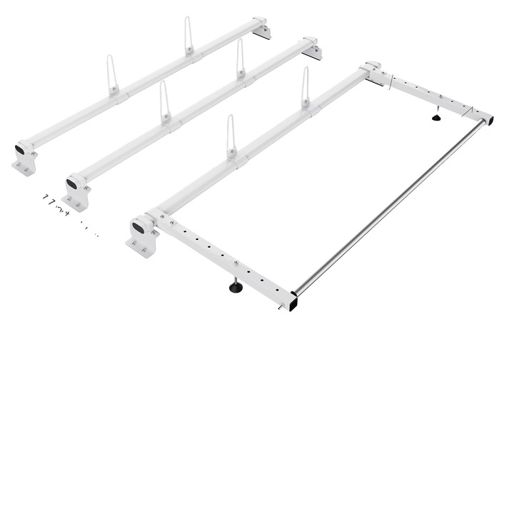 Lépcsőn keresztüli tartó, strapabíró acél, állítható beépítés, 90 KG teherbírás