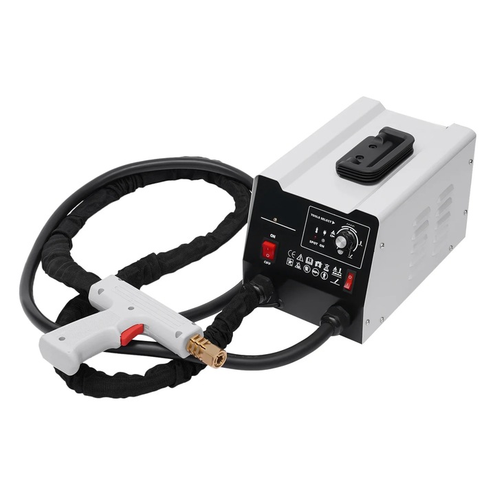 Spotter caroserie, Aparat de sudura prin puncte & Tragator de indoituri, 3 kW Putere, 7 Moduri, Pentru caroserie auto si camion, Negru