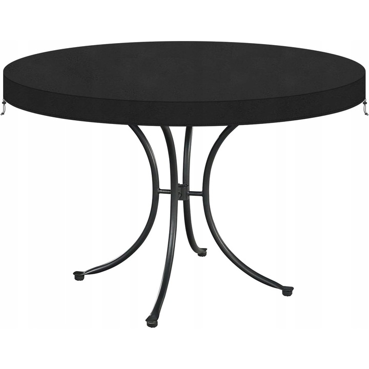 Husa pentru masa de gradina, 132x10cm, impermeabila, rezistenta la UV, neagra, set