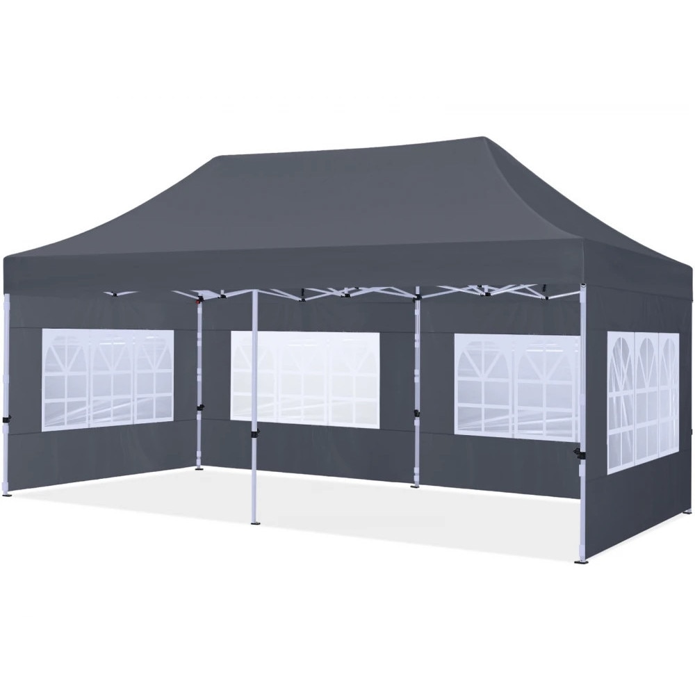 Cort Pavilion De Gradina, TOPSCAUNE®, 6x3 m, Cort Pliabil Cu Inaltime ...