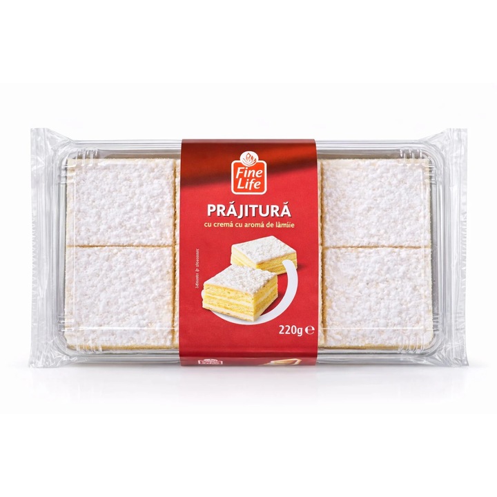 Prajitura cu Crema cu Aroma de Lamaie, Fine Life, 220 g
