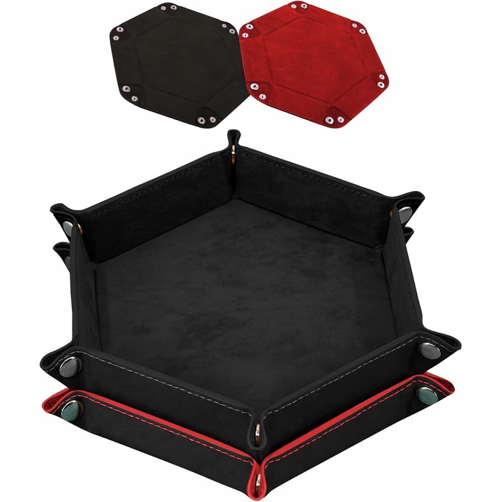 Комплект 2 "taci" за маса за ролеви игри, черен, 18,8x4,1x22,1см