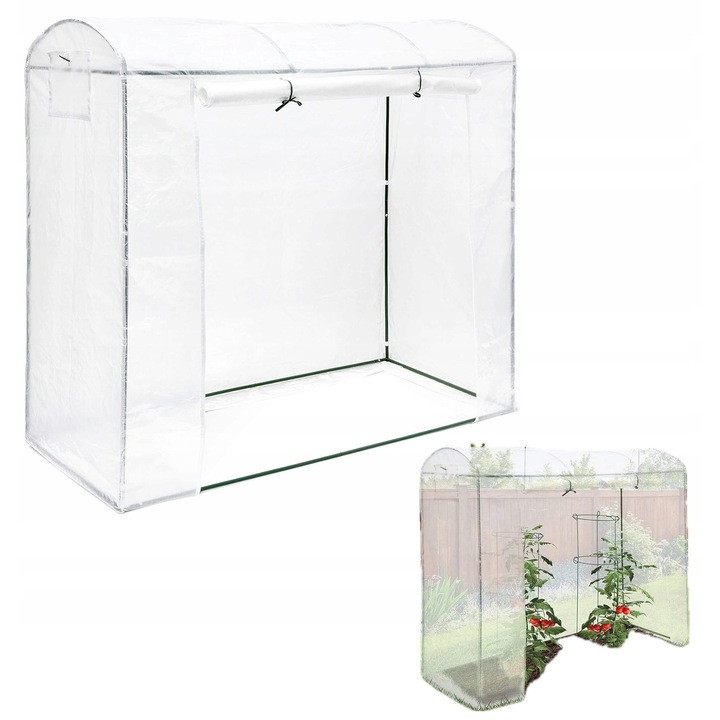 Sera XXL cu usi, 200x170x82cm, transparent