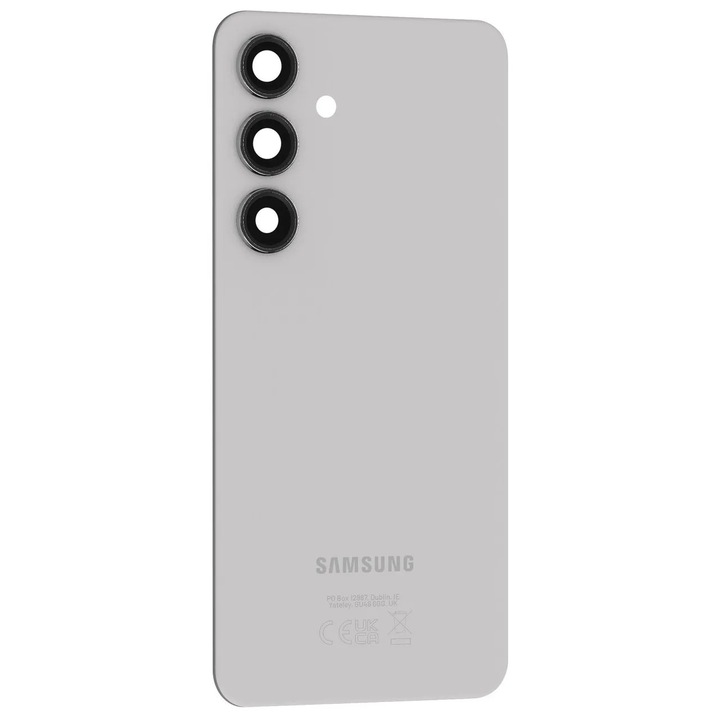 Capac spate pentru Samsung S24 Plus, gri, set complet cu adezivi