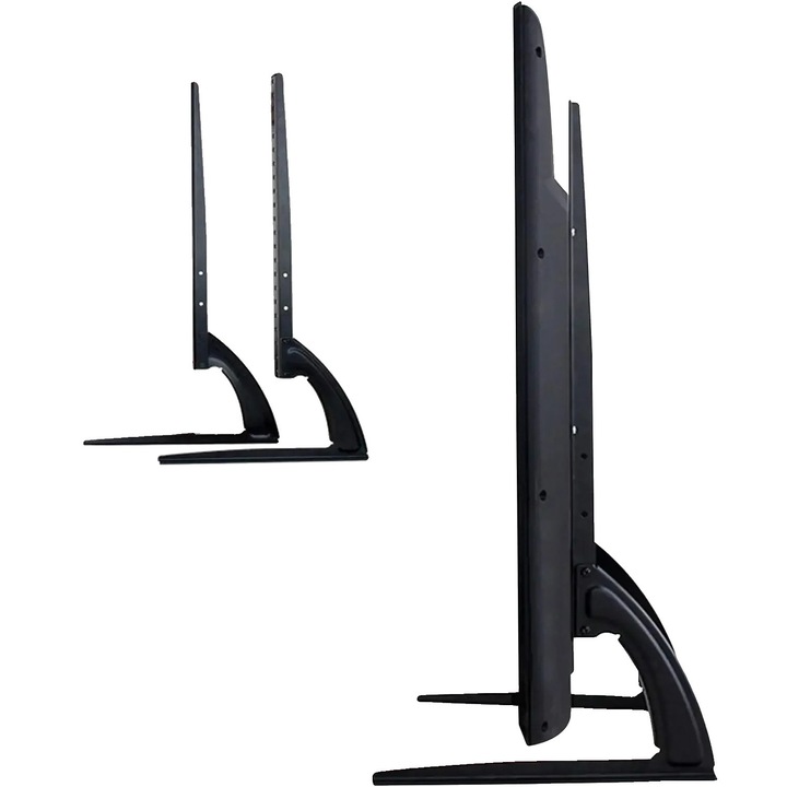 Suport TV, inaltime ajustabila, design durabil, negru, pentru televizoare de 32-70 inch