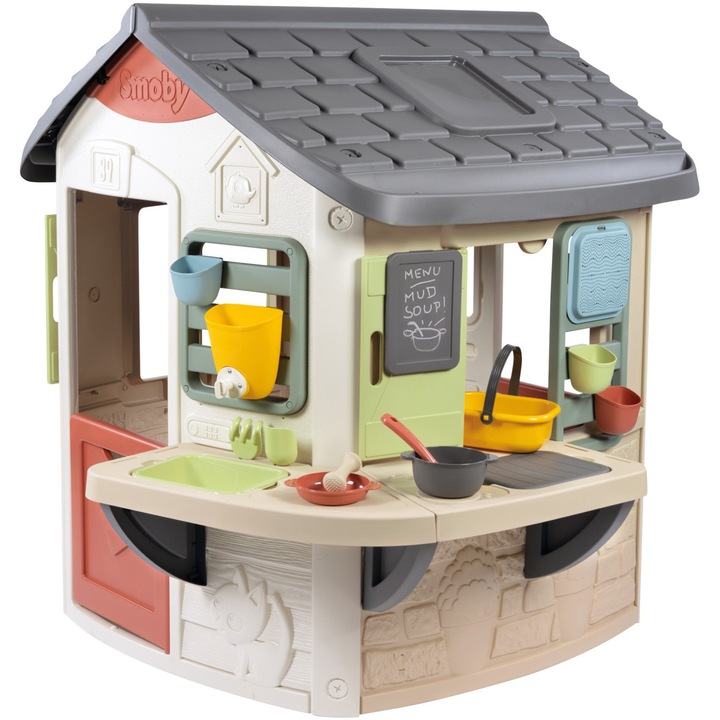 Детска къщичка Smoby Life - Mud Cooking House, с аксесоари