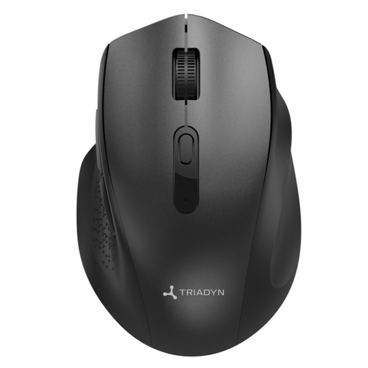 Mouse wireless pentru birou Triadyn GALATEA, ergonomic, 2.4 GHz, 6 Butoane, 3200 DPI, negru