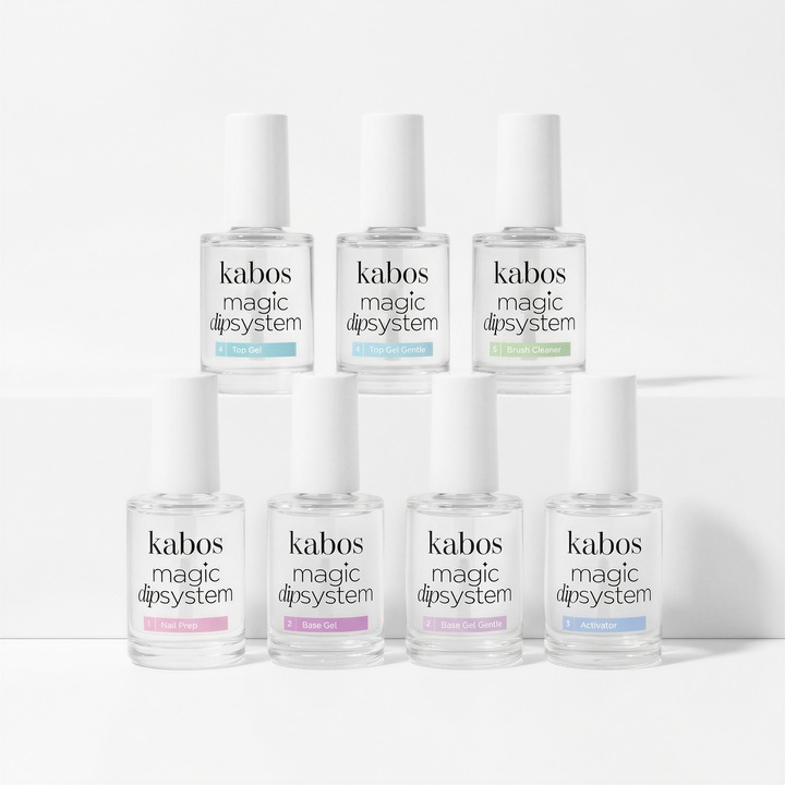 Baza pentru Manikura de Titan, Sistem Dipping fara Lampa UV/LED, Kabos Magic Dip System Base Gel, 14ml, Intarire si Protectie, Aderenta Maxima