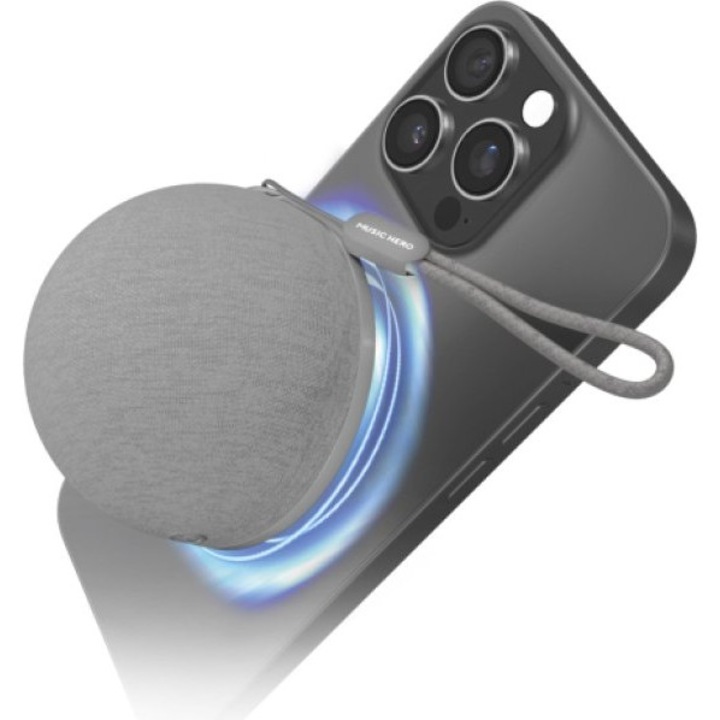 Boxa portabila, SBS, Mag Speaker, 3W, alb, 500mAh