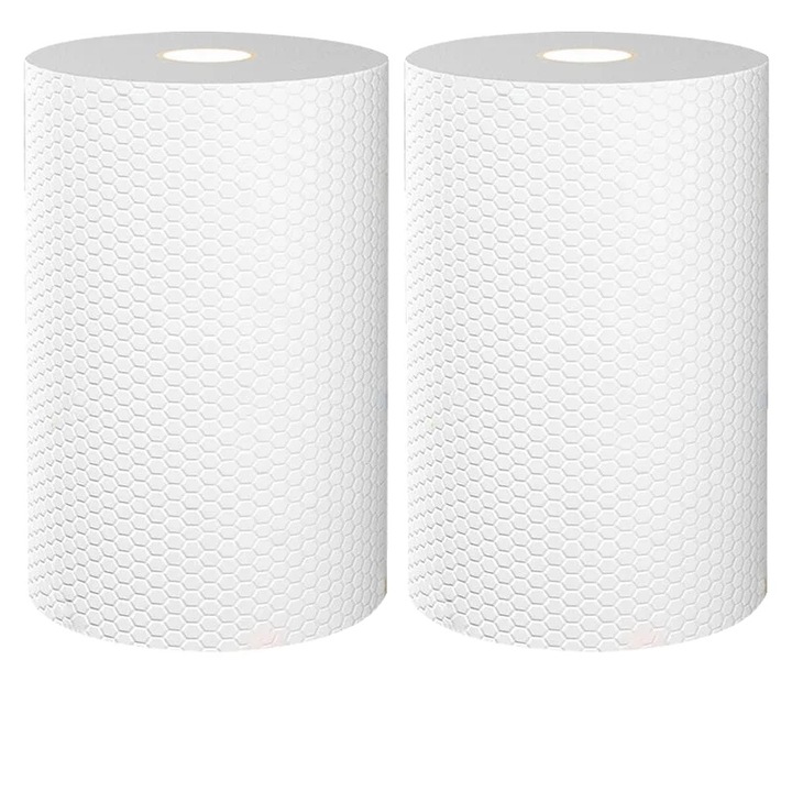 Szivacsok és törlőkendők, fehér, 200 db-os készlet, mikroszálas, újrafelhasználható, 20x20cm