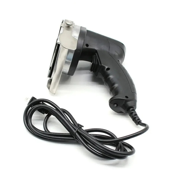 Feliator kebab electric, 80 W, grosime taiere reglabila 1-8 mm, lama inox, rosu