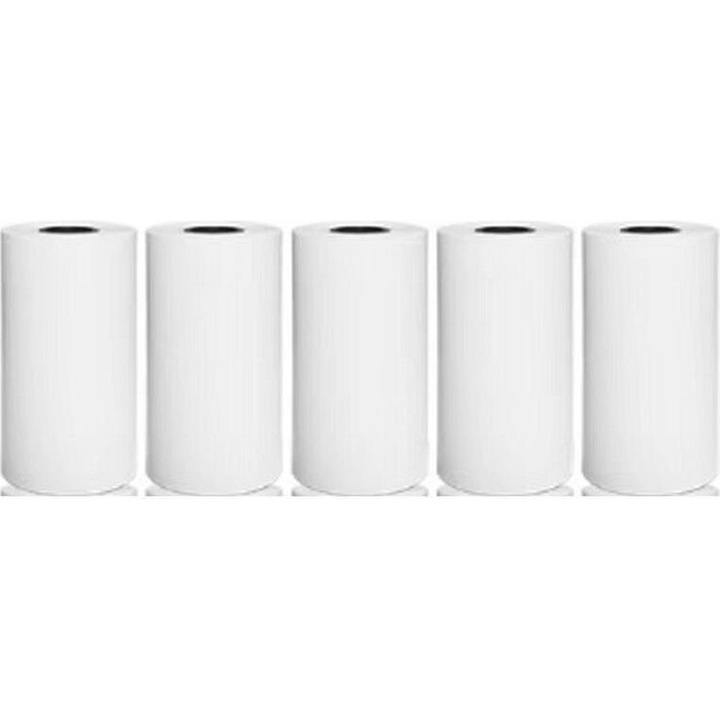 Hartie speciala pentru camera foto pentru copii, set 5 role, 57x25mm, 60pcs/rola