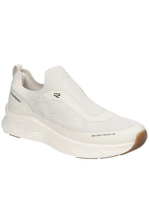 Pantofi sport slip-on barbati American Club RH180, cu Memory Foam System, usori si respirabili, talpa alba antiderapanta, Bej