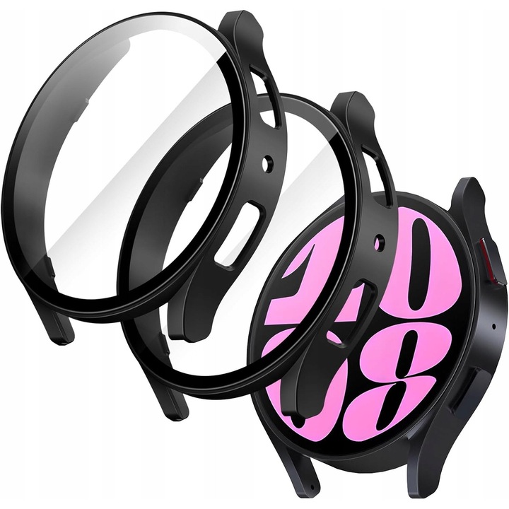 Husa de protectie pentru Samsung Galaxy Watch 6 (40 mm), protectie completa, montare usoara, transparenta