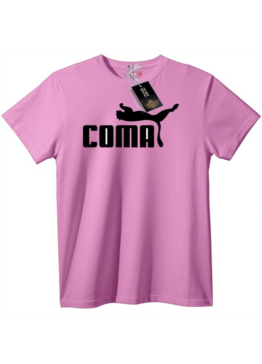 Tricou COMA cu logo Puma, Rose Polemic