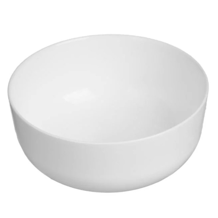 Bol din opal, nordic style, alb, 800ml, 15.6x6.7cm