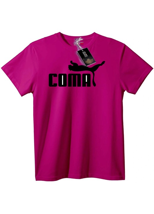 Tricou COMA cu logo Puma, Lila