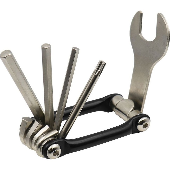 Set unelte bicicleta FSBRK-335, 4x5x6mm chei Allen, cheie Torx T25, cheie piulita 15mm, negru