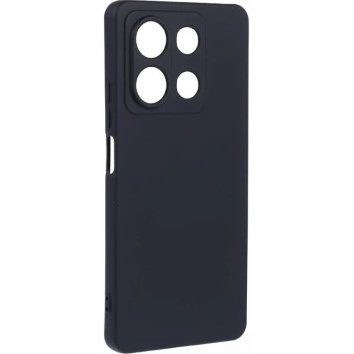Husa pentru telefon Senso, compatibila cu Xiaomi Redmi Note 14S, neagra, silicon, protectie impotriva zgarieturilor