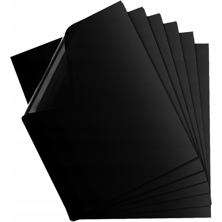 Covor pentru grill, teflonat, set 6 bucati, rezistenta la temperaturi, neaderenta, 30x40cm