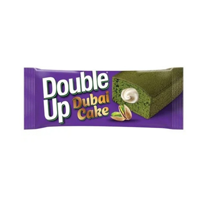 Prajitura Dubai cu Fistic si Crema de Lapte, Double Up, 24 x 50 g