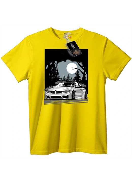 Tricou BMW Night Ride, Galben