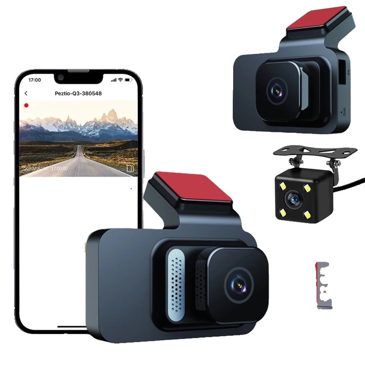 Camera auto DVR, 1080P, GPS integrat, noapte clara, YSY02JLY